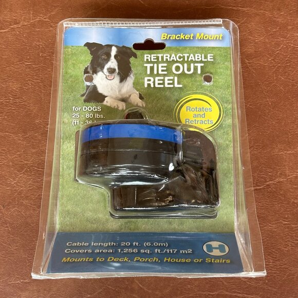 Lixit Retractable Cable Dog Tie Out For Dogs 25-80 lbs (11-35 kgs) - Picture 7 of 8